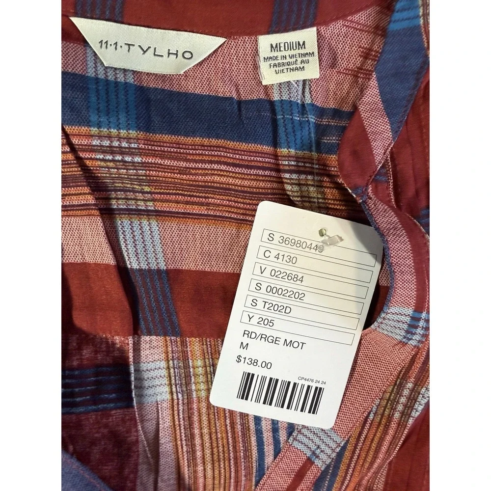 Anthropologie Top Women M 11 1 Tylho Tunic Pull Over Pockets Southwestern Boho - Picture 4 of 5